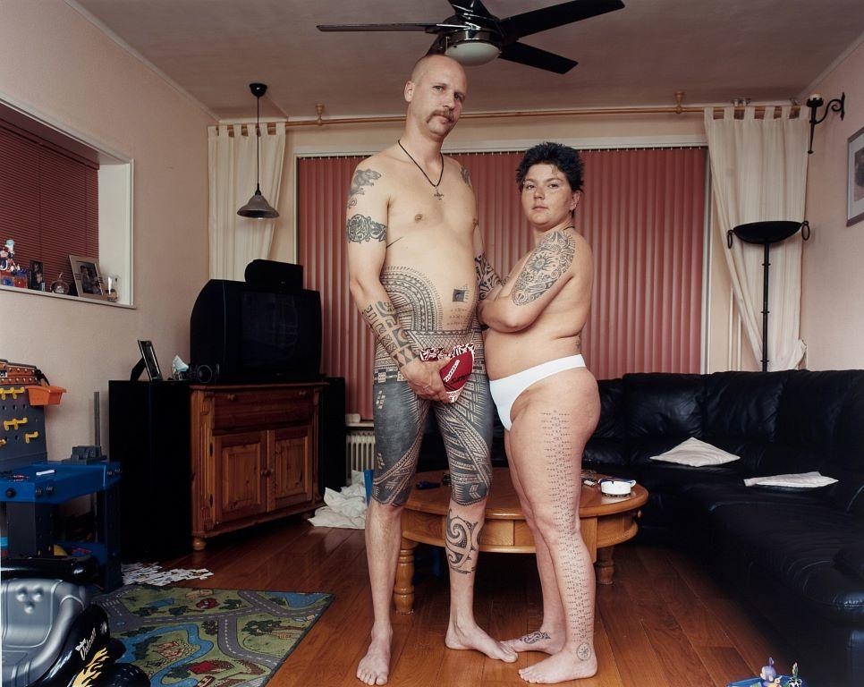 21.5.2002. Vaalkenswaard, Eindhoven, The Netherlands. René and Carina Persoons. Tufuga ta Tatau, Su'a Sulu'ape Paulo II and Su'a Sulu'ape M.T.