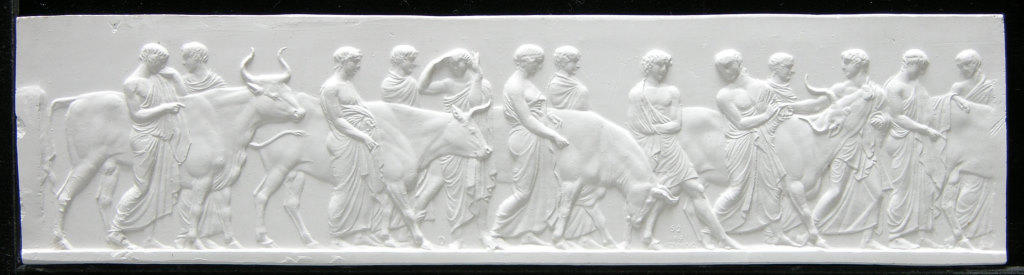 South frieze - Men with sacrificial cattle