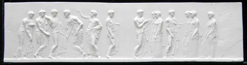 East frieze - Five eponymous heroes, marshals and maidens