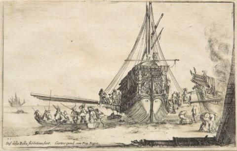 Embarkation on a galley