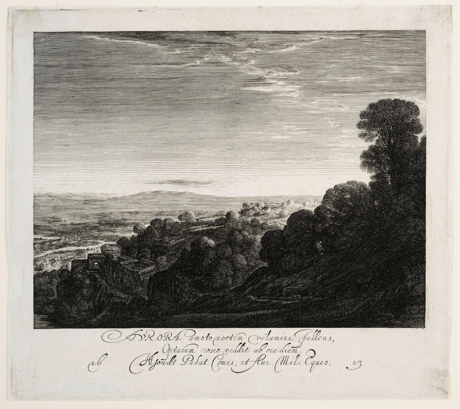 Landscape at dawn, 'Aurora'