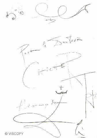 Dedication page by Dali