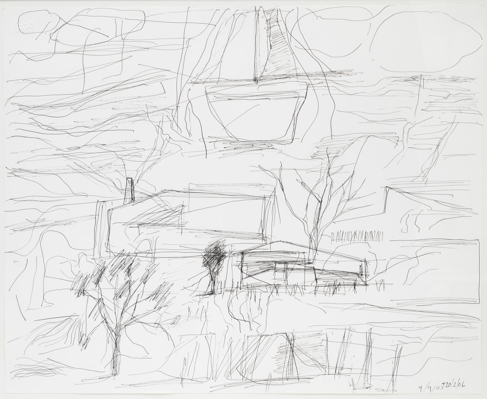Landscape with Light Wind and Large Boat