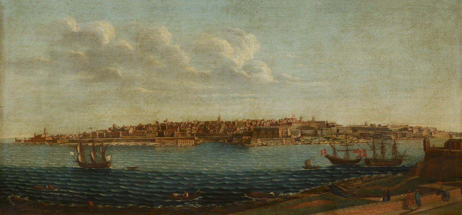 Valletta from Marsamxett looking over Fort Manoel
