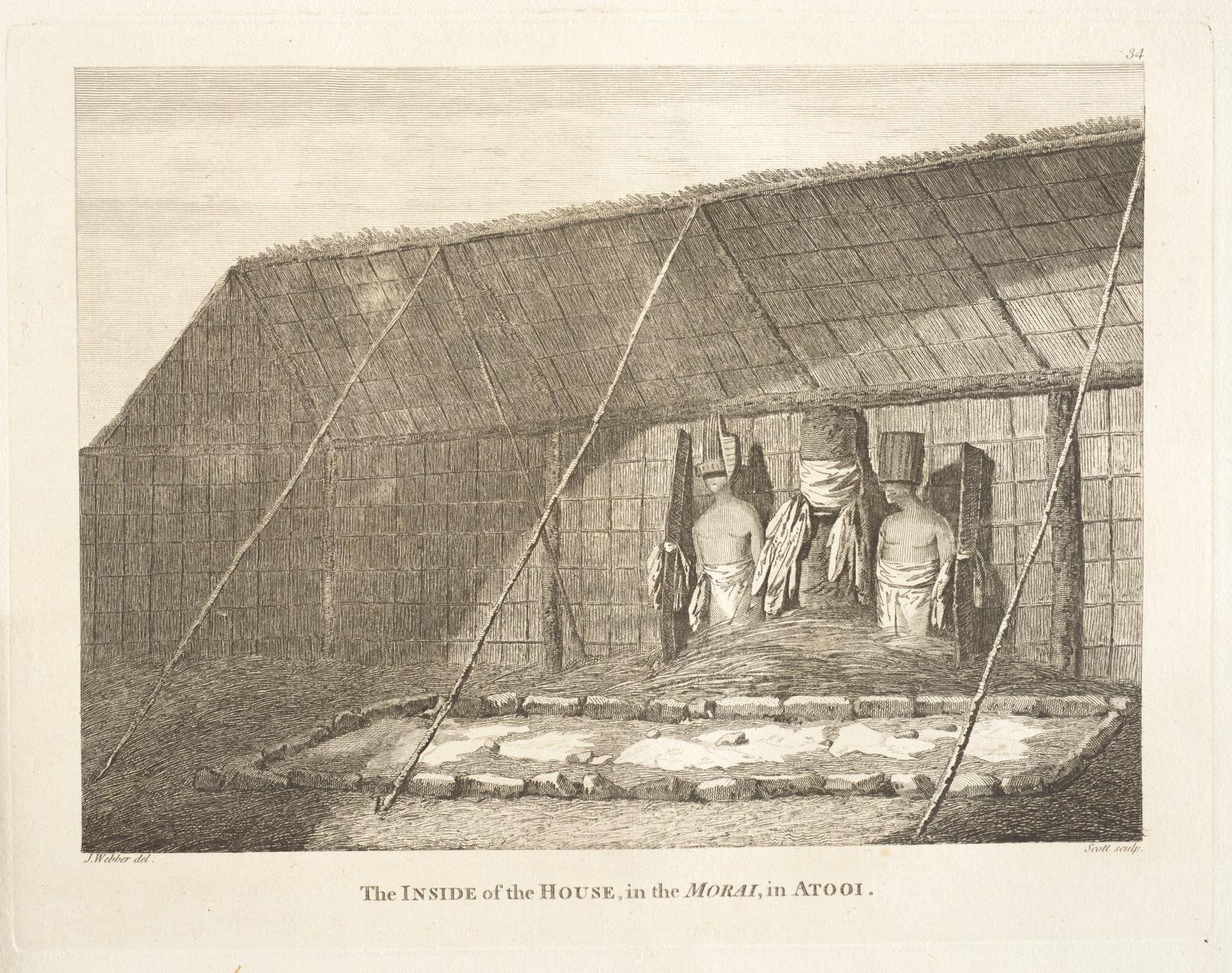 The Inside of the House, in the Morai, in Atooi
