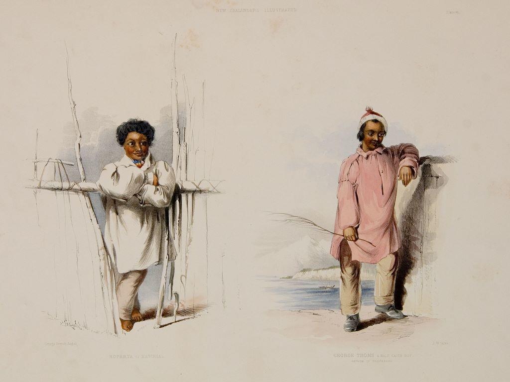 Roperta of Kawhia. George Thoms a Half Caste Boy. Nephew of Rauparaha