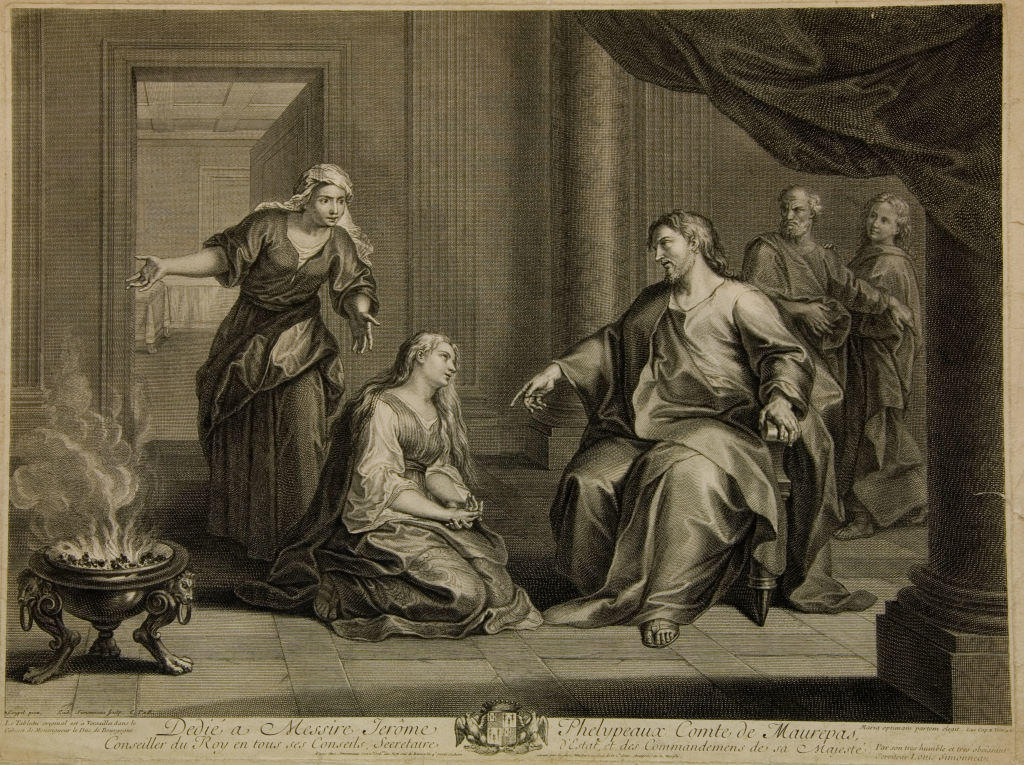 Christ in the house of Martha and Mary