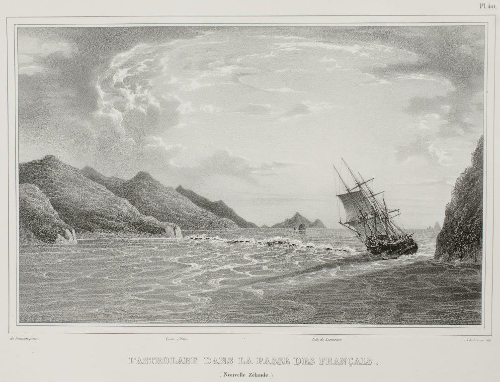 L'Astrolabe dans la Passe des Français (Nouvelle Zélande)