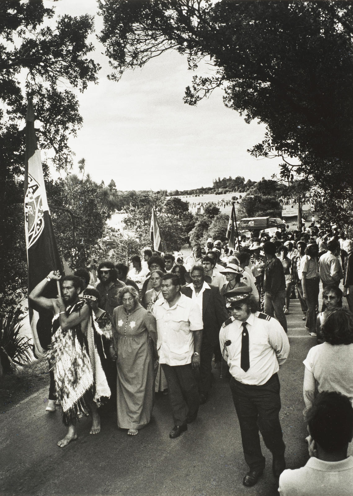 Leaving Waitangi after hours of discussion