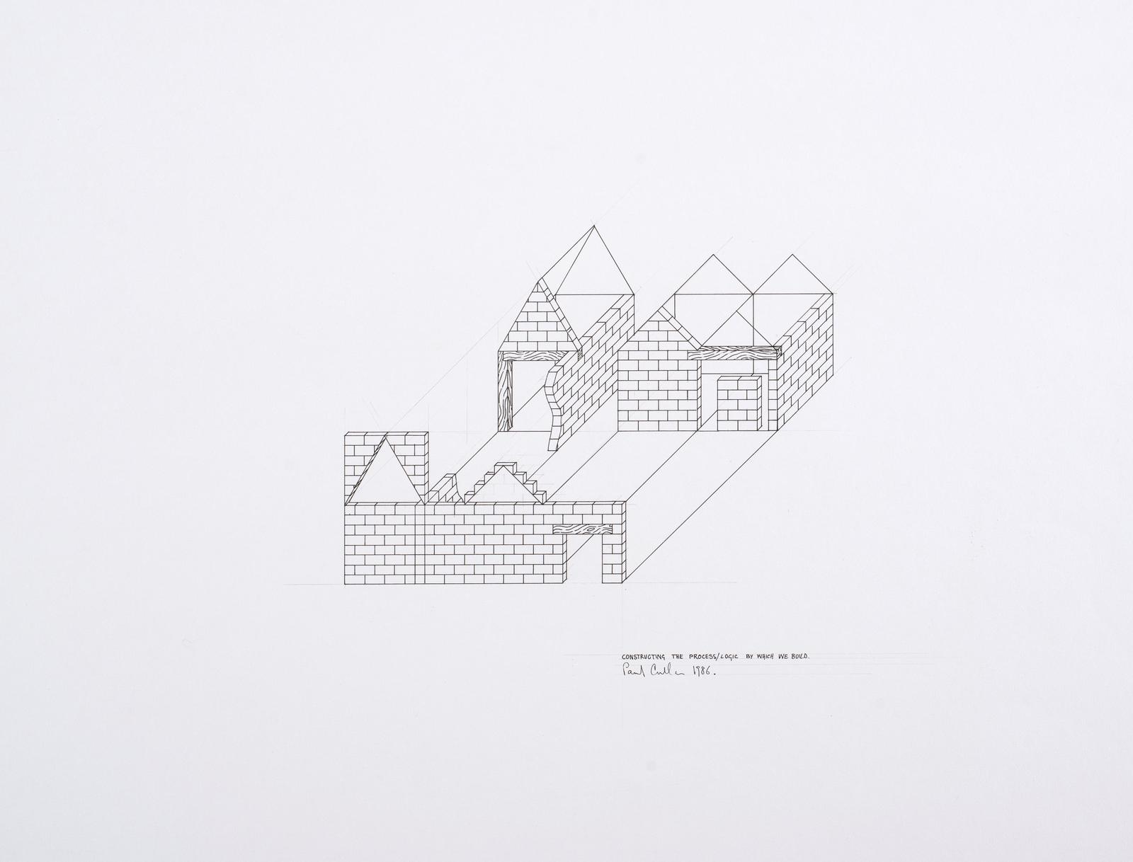 Constructing the Process/Logic by which we build (preparatory drawing no.1)