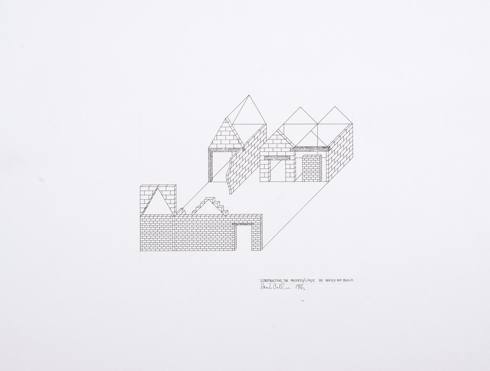 Constructing the Process/Logic by which we build (preparatory drawing no.3)