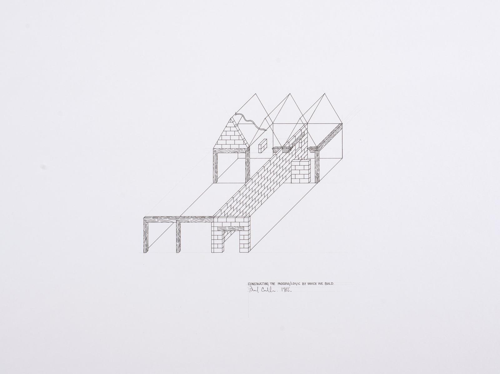 Constructing the Process/Logic by which we build (preparatory drawing no.4)