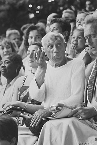 The bullfight - Picasso makes a point to Cocteau