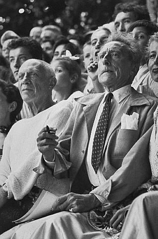 The bullfight - a tense moment for Cocteau