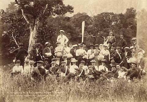 Sutherland Falls party, "Waikare" Sounds expedition