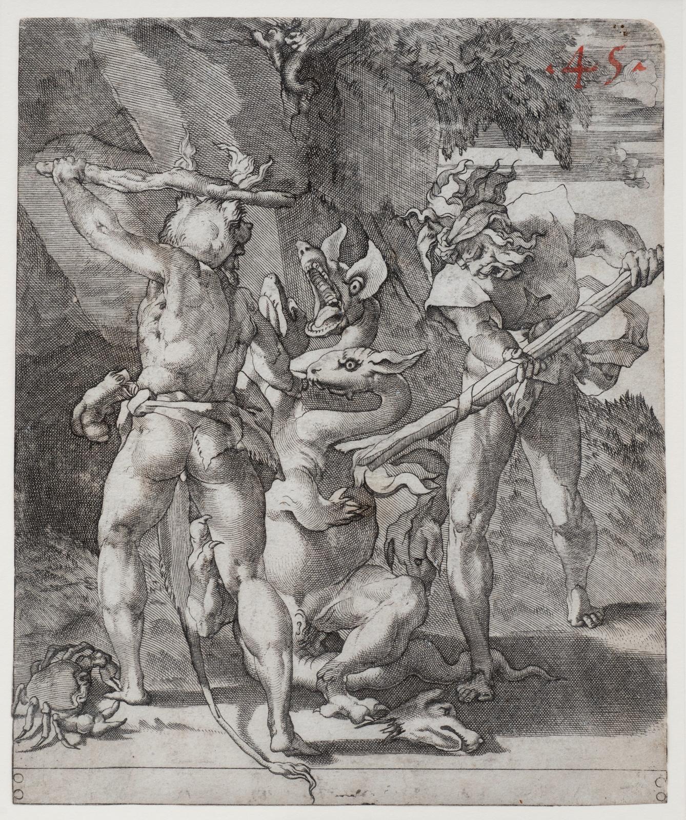 Hercules Killing the Hydra of Lerna
