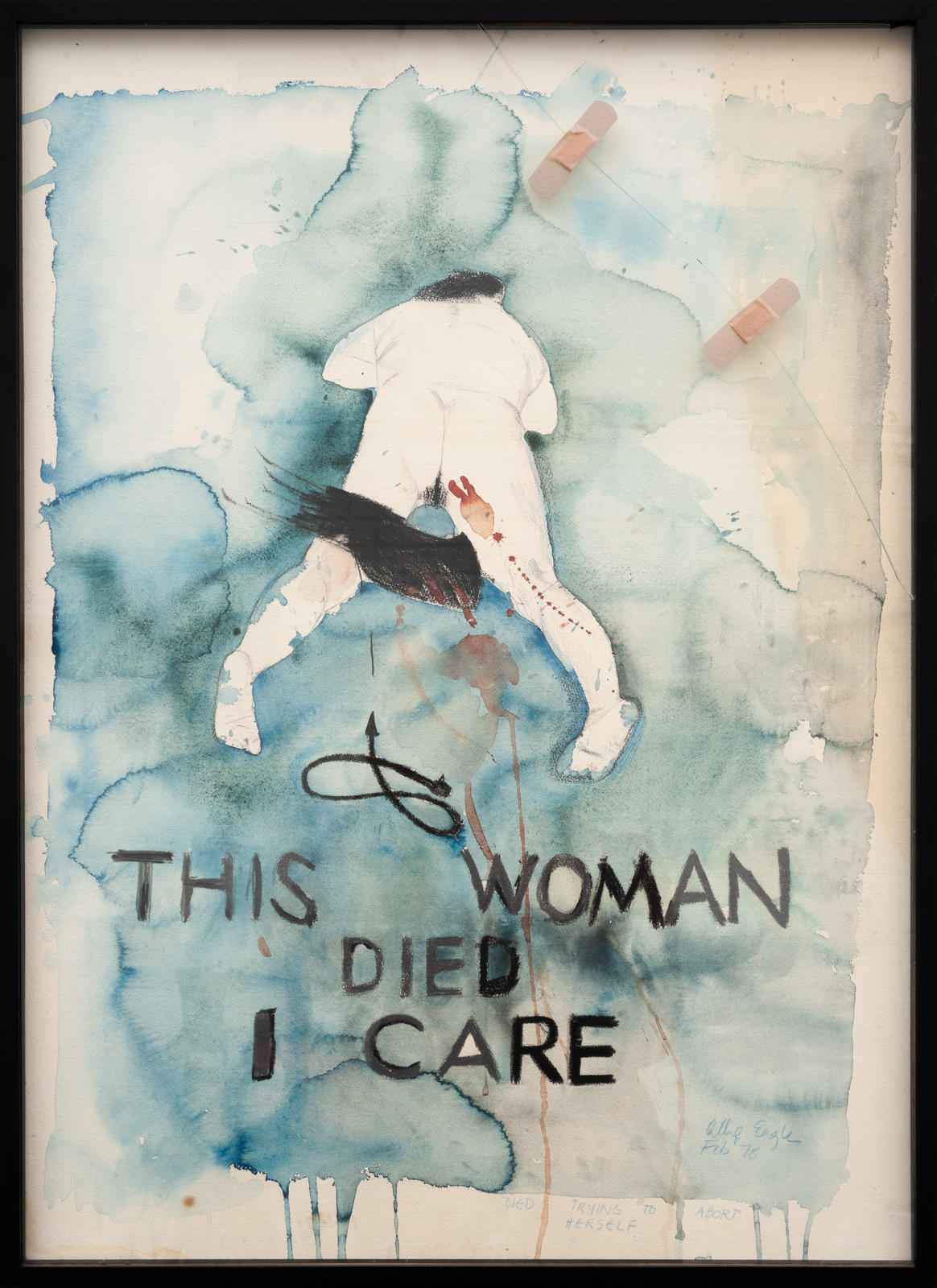 This woman died, I care