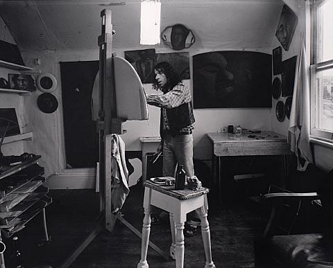 Studio at Gunson Street, Ponsonby, 14 May 1977