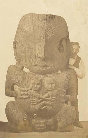 Pukaki from the pah at Ohinemutu, Rotorua, in the Auckland Museum