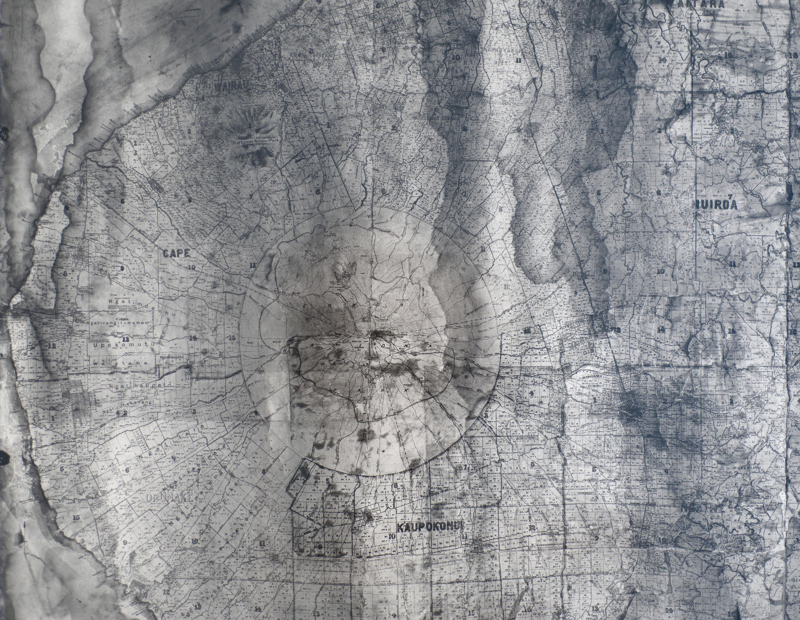 Taranaki (from above), Hawera, 23 March 1993 (Map image)