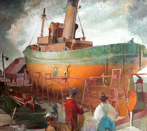 Repainting the Te Awhina