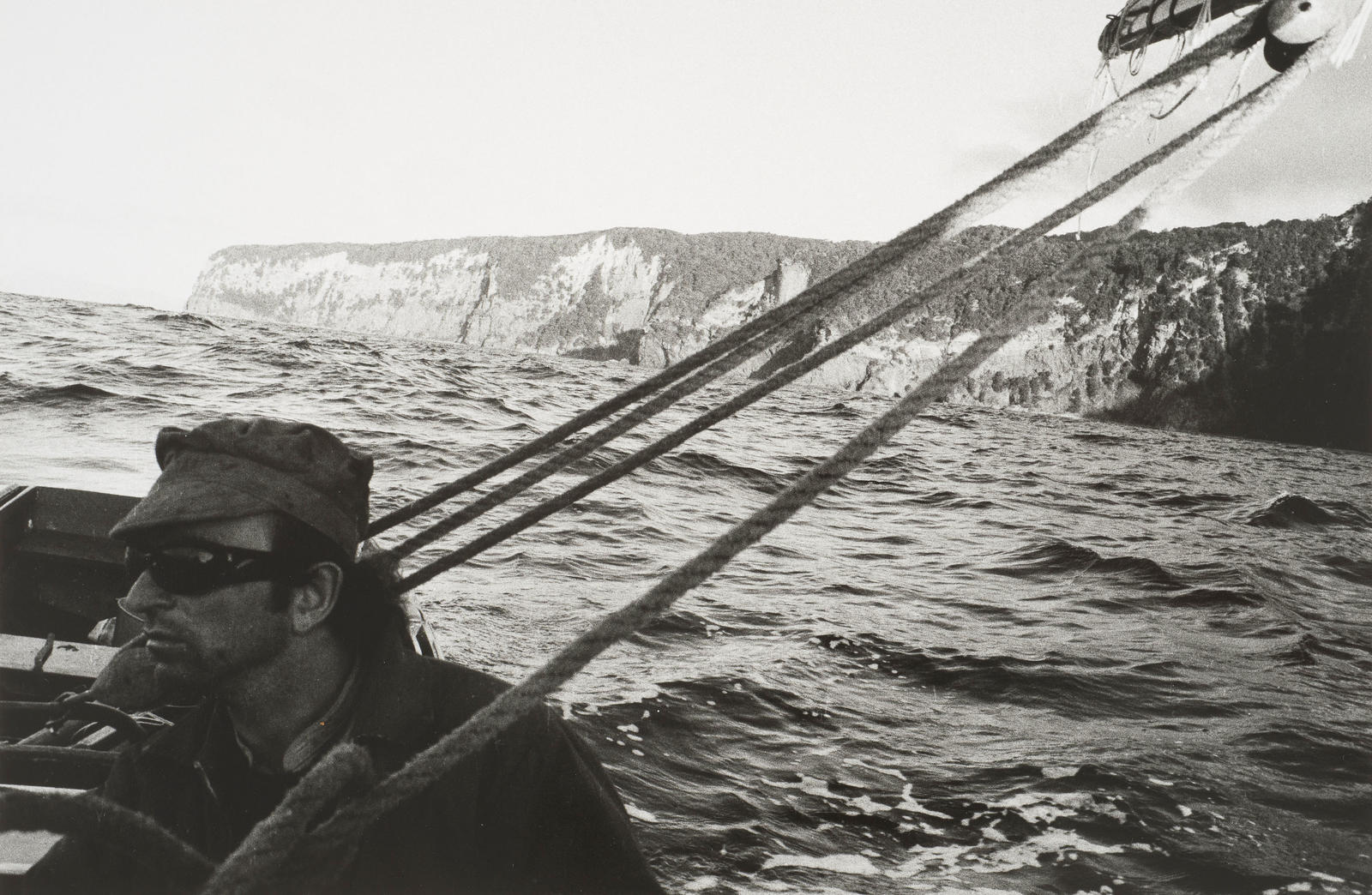 Chris Doudney off Little Barrier Island