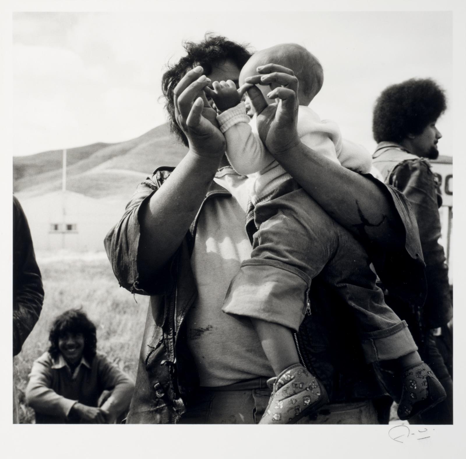 During Prince Charles' visit to Waitangirua, Wellington, 1981