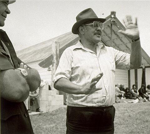 After a tangi, Opape Marae, Bay of Plenty, 1982