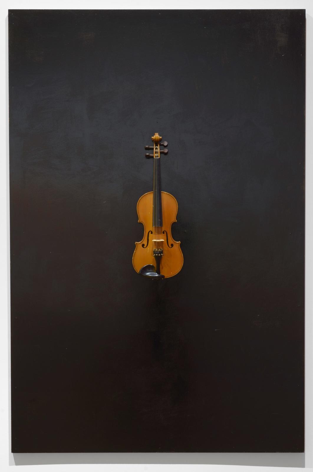 Black Monochrome With Violin