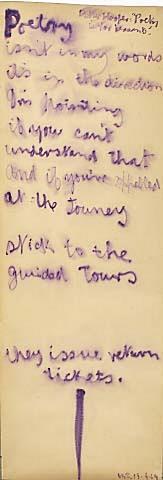 Poetry isn't in my words