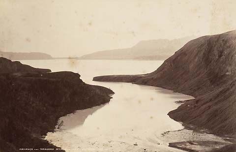 Wahanga and Tarawera mountains and Lake Tarawera
