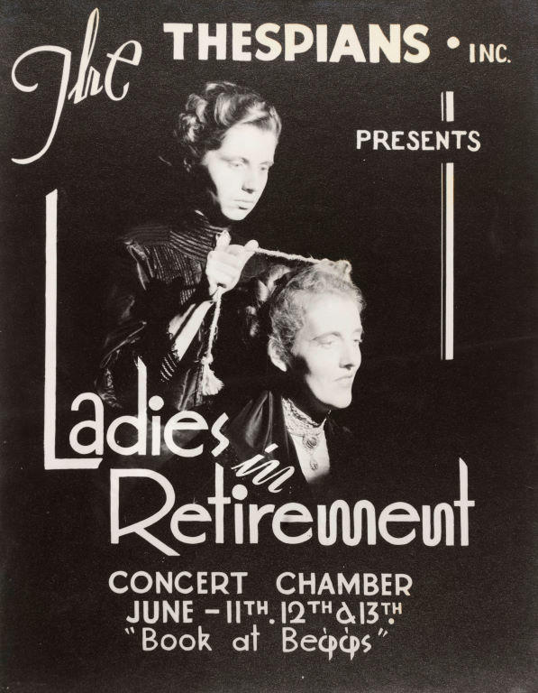 ('Ladies in Retirement' play poster)