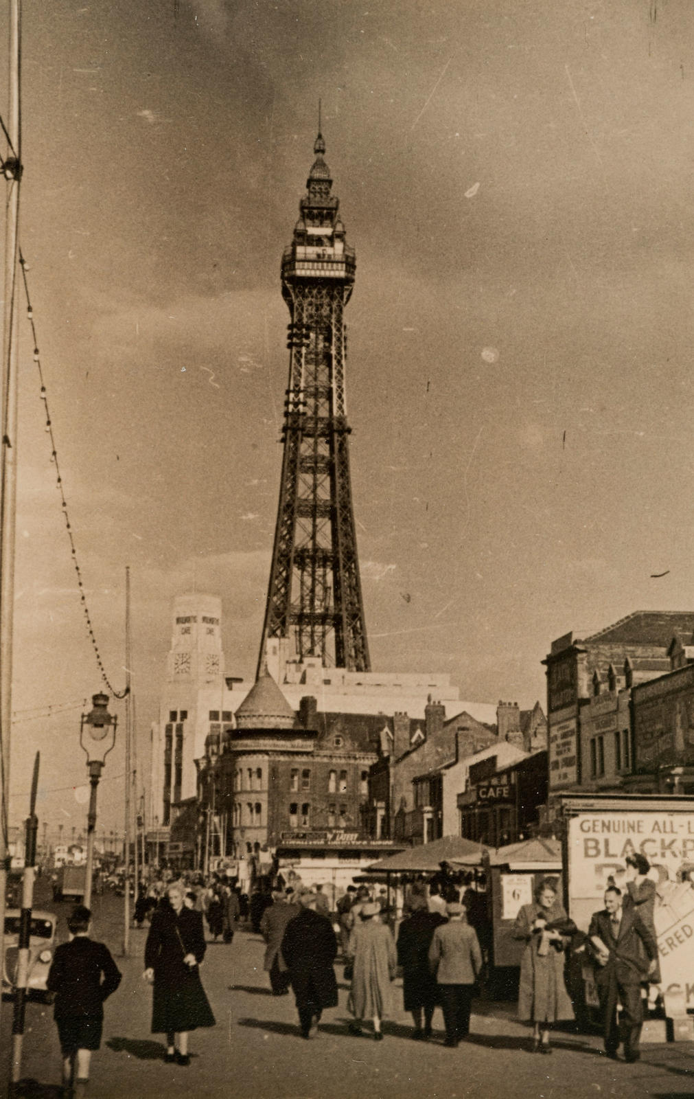 (Mary in Blackpool? Street scene)