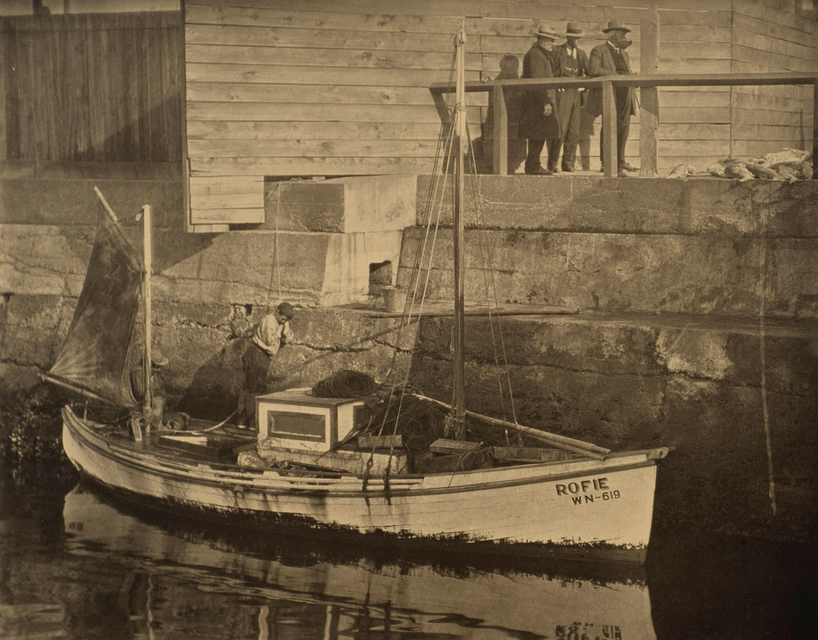 A Wellington Harbour corner ( A boat called Rofie)