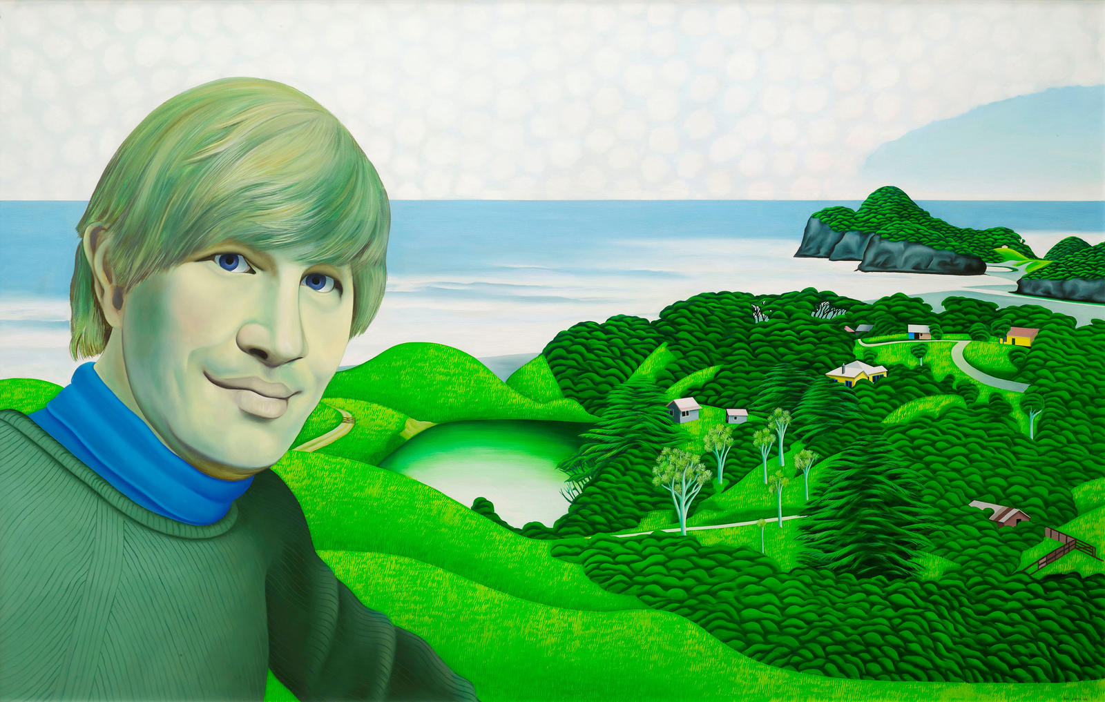Portrait of Don Binney at Te Henga