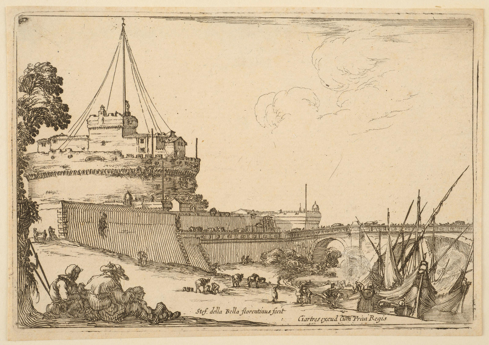 The Castle and Bridge of Saint Angelo, Rome