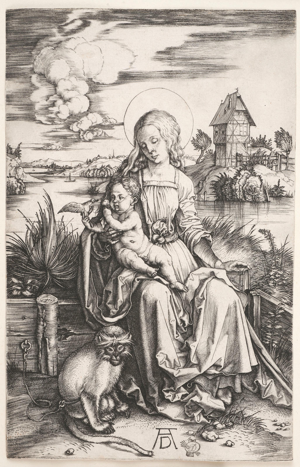 The Virgin and Child with a Monkey