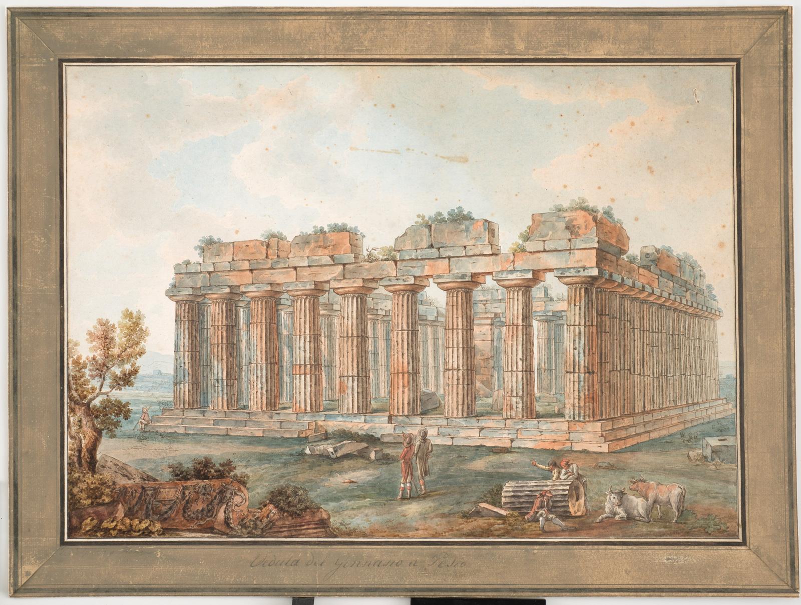 Veduta del Gimnasio a Pesto (The Gymnasium at Paestum)