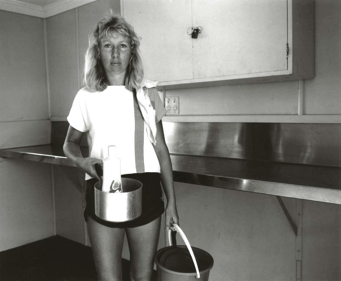 The Hibiscus Coast Project, Campers and Lifesavers: Woman in camp kitchen