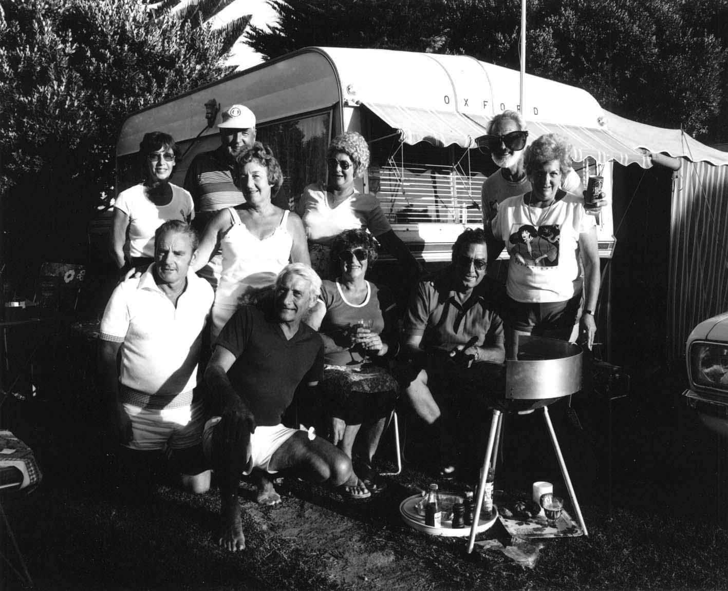 The Hibiscus Coast Project, Campers and Lifesavers: Group at a Barbeque