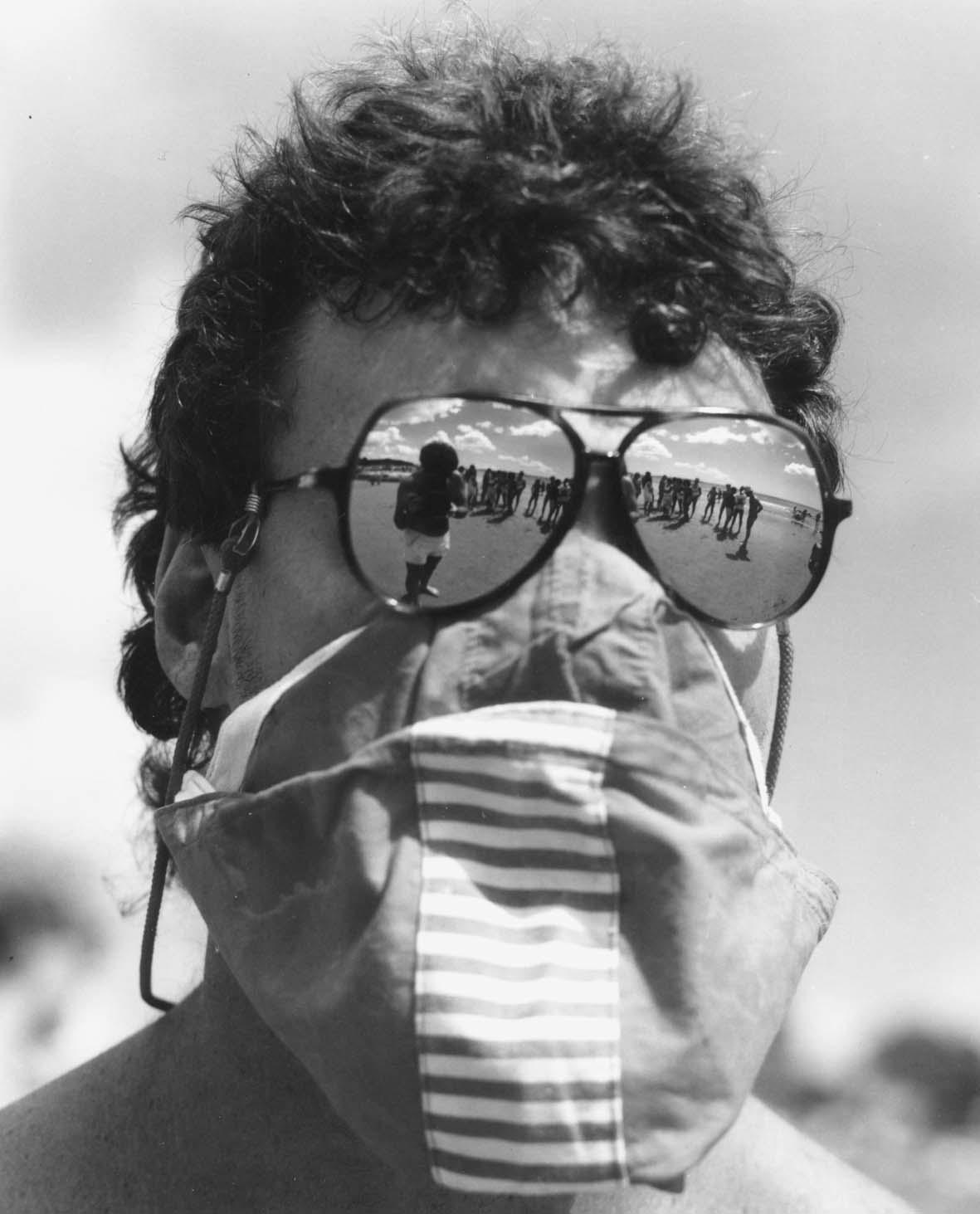 The Hibiscus Coast Project, Campers and Lifesavers: Lifesaver with mirrored sunglasses