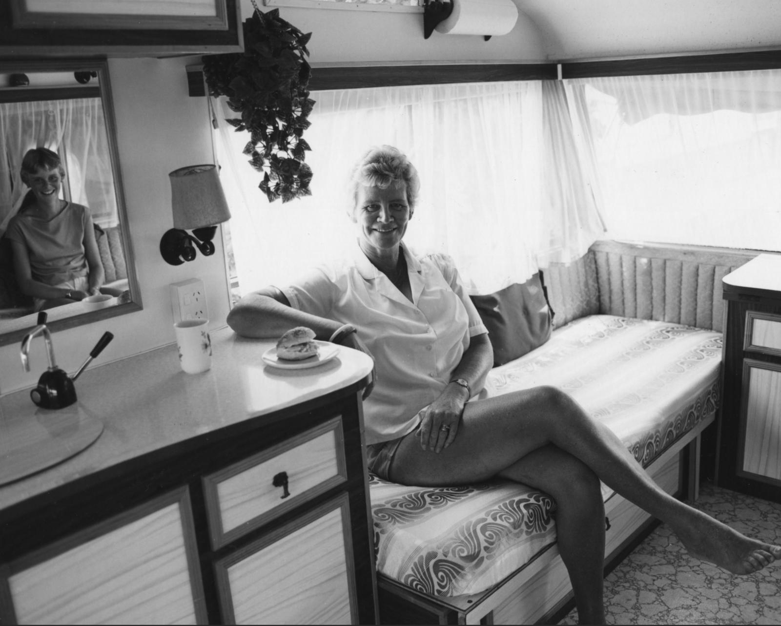 The Hibiscus Coast Project, Campers and Lifesavers: Mother and daughter in caravan