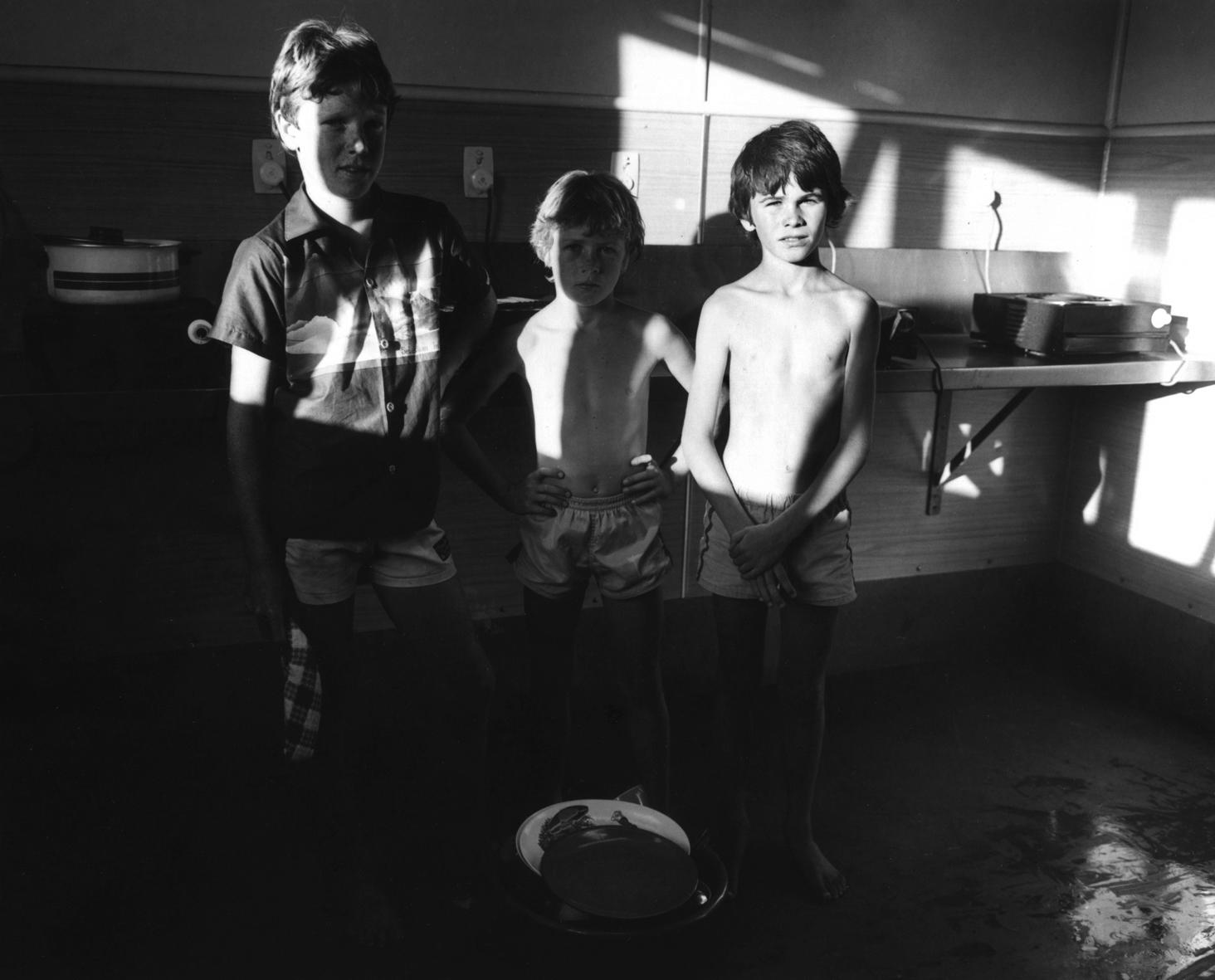 The Hibiscus Coast Project, Campers and Lifesavers: Three Boys In Kitchen