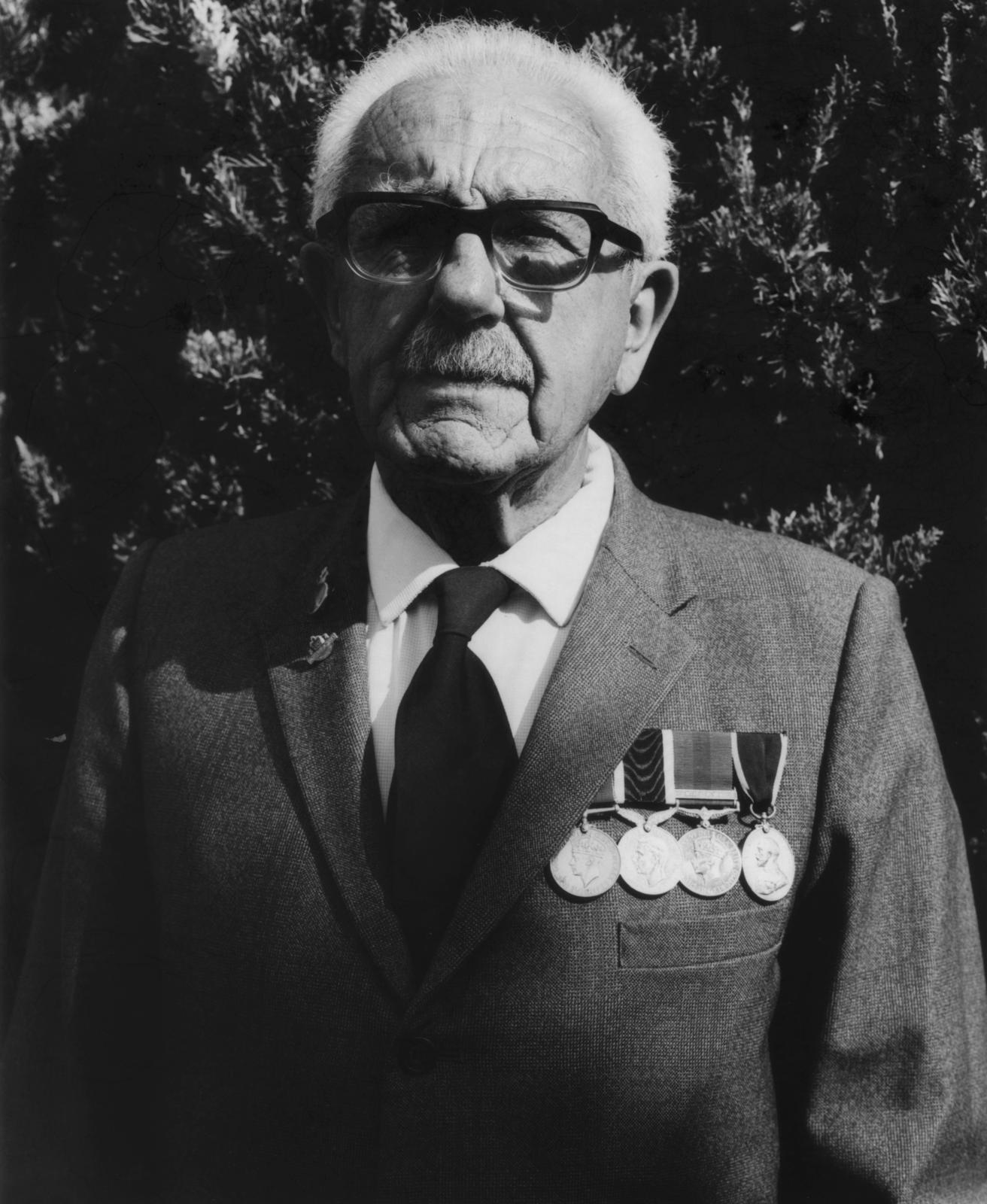 The Hibiscus Coast Project, ANZAC Day Veterans: Veteran With Glasses and White Hair