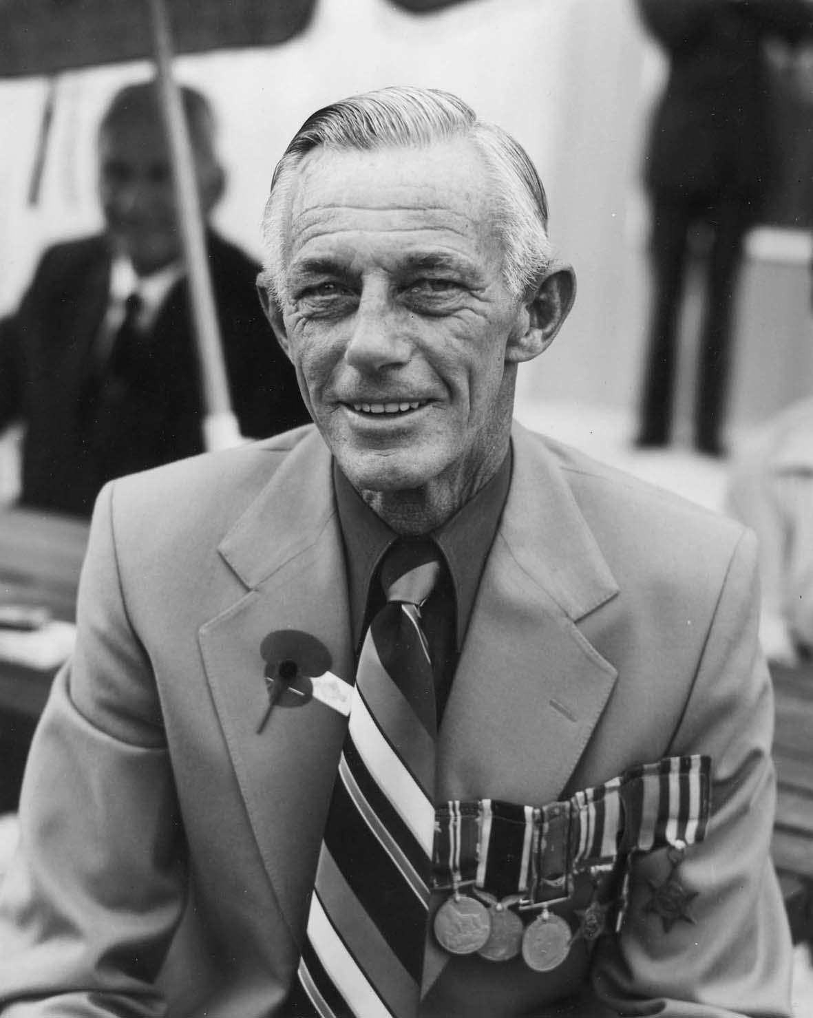 The Hibiscus Coast Project, ANZAC Day Veterans: Veteran With Striped Tie