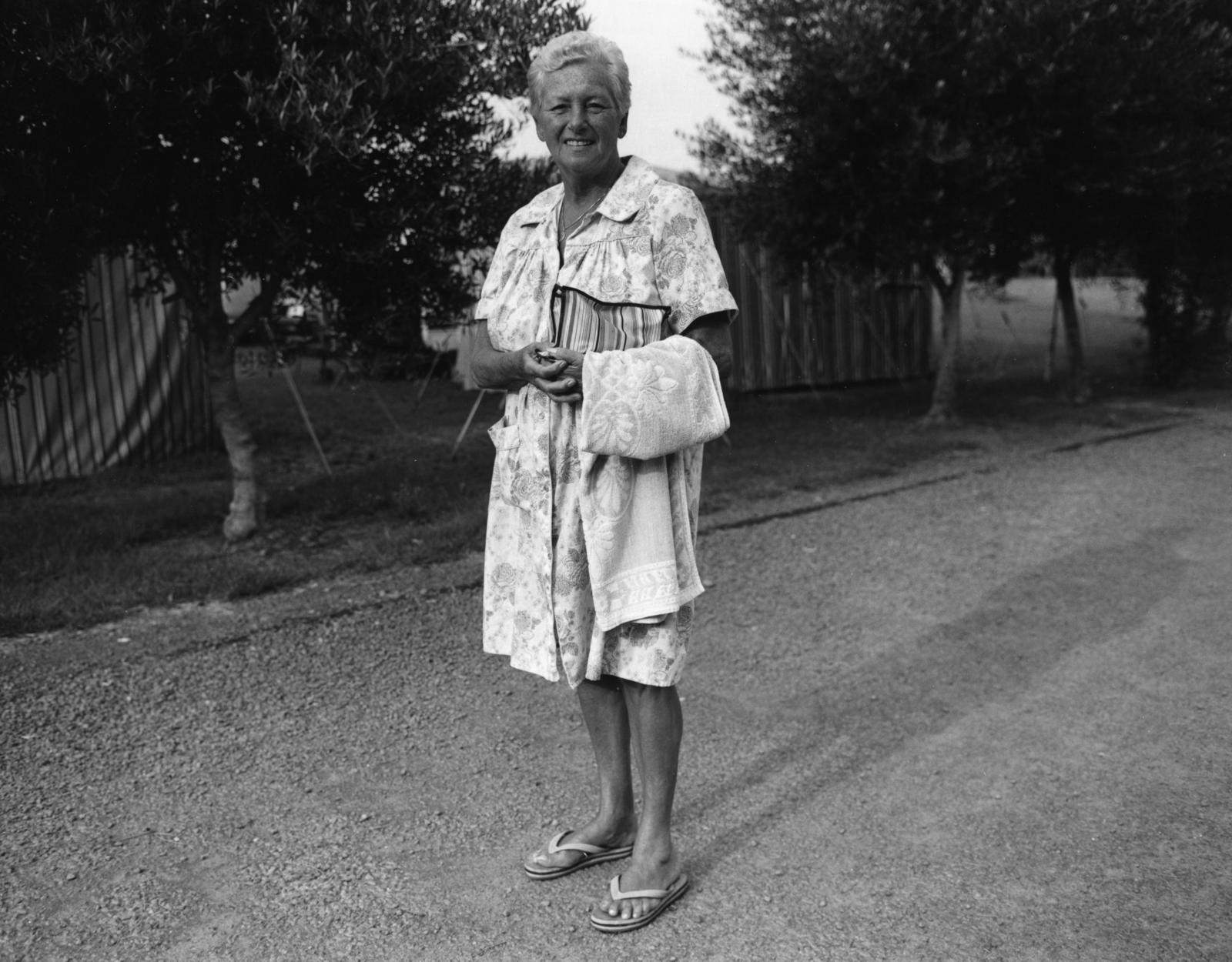 The Hibiscus Coast Project, Campers and Lifesavers: Woman with bath-towel