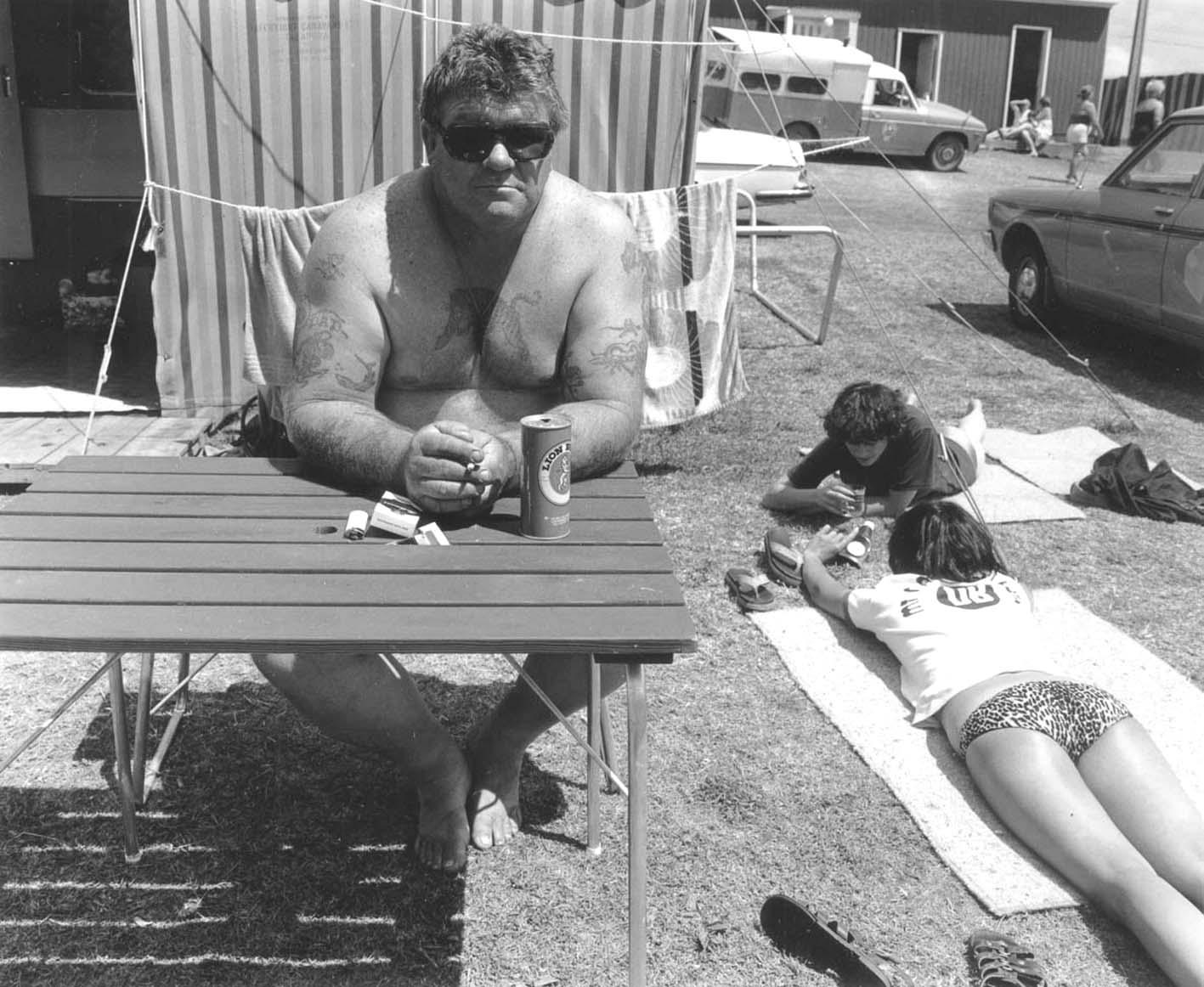 The Hibiscus Coast Project, Campers and Lifesavers: Tattooed man: “Tiger”