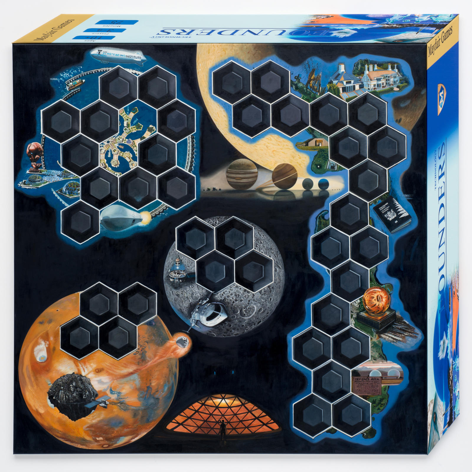 Founders New Zealand, Seasteading, Moon, Mars Projection