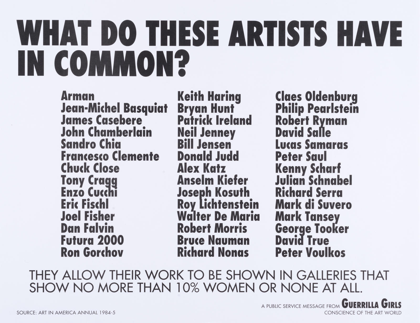 What Do These Artists Have in Common?