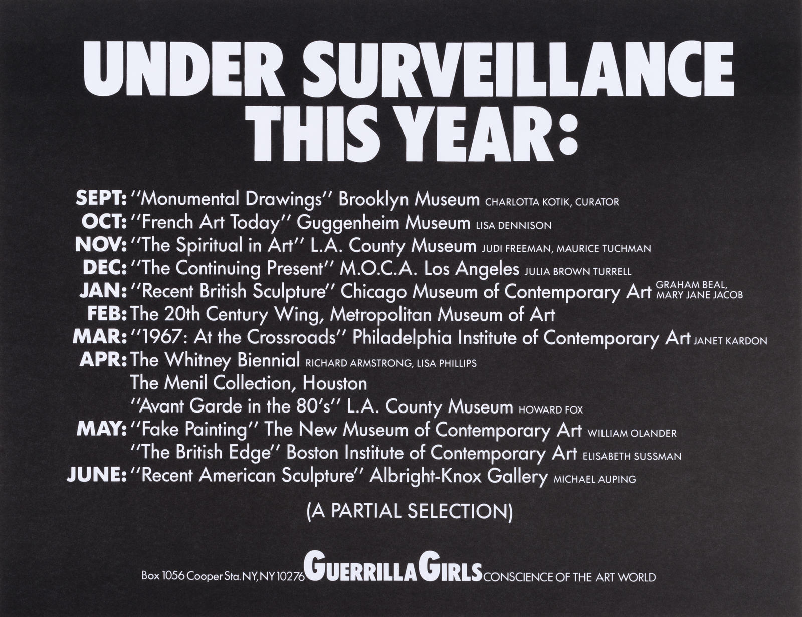 Under Surveillance This Year